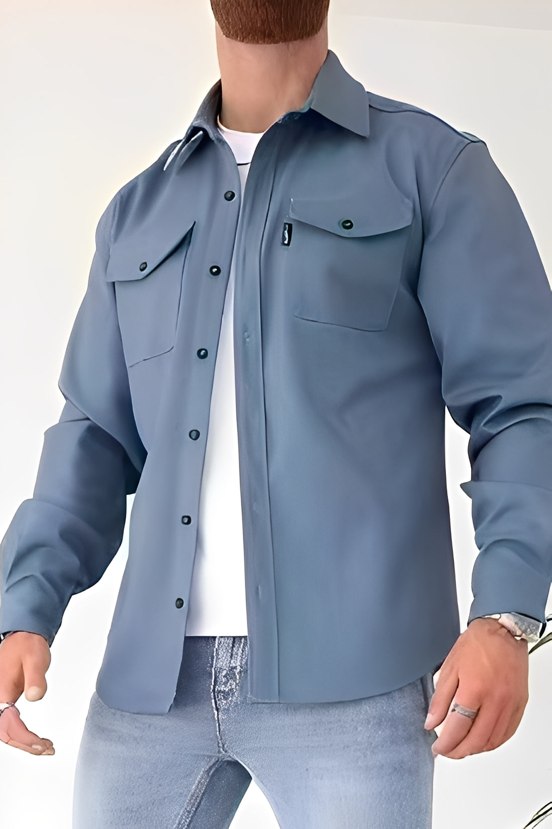 Finn – Strukturierte Herren Overshirt-Jacke