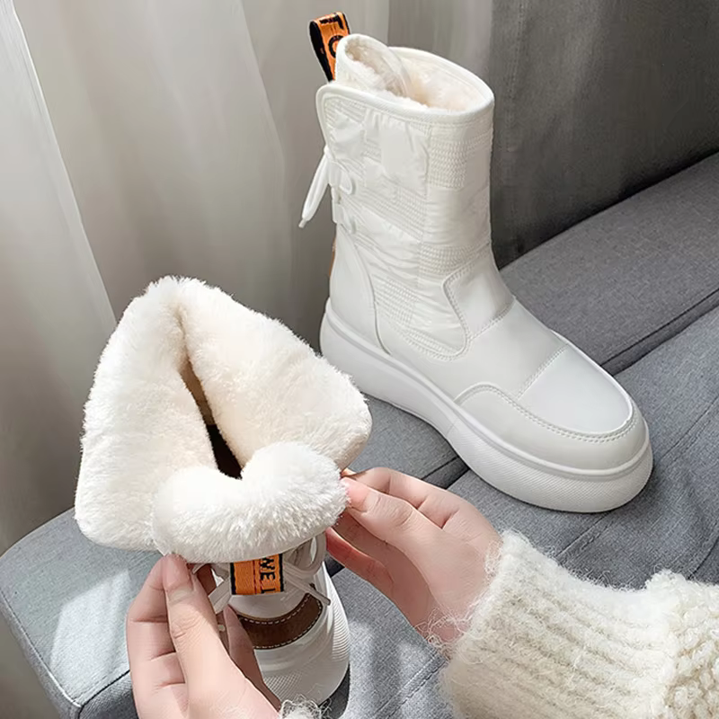 Mira – Gefütterte High-Top Winterstiefel Damen