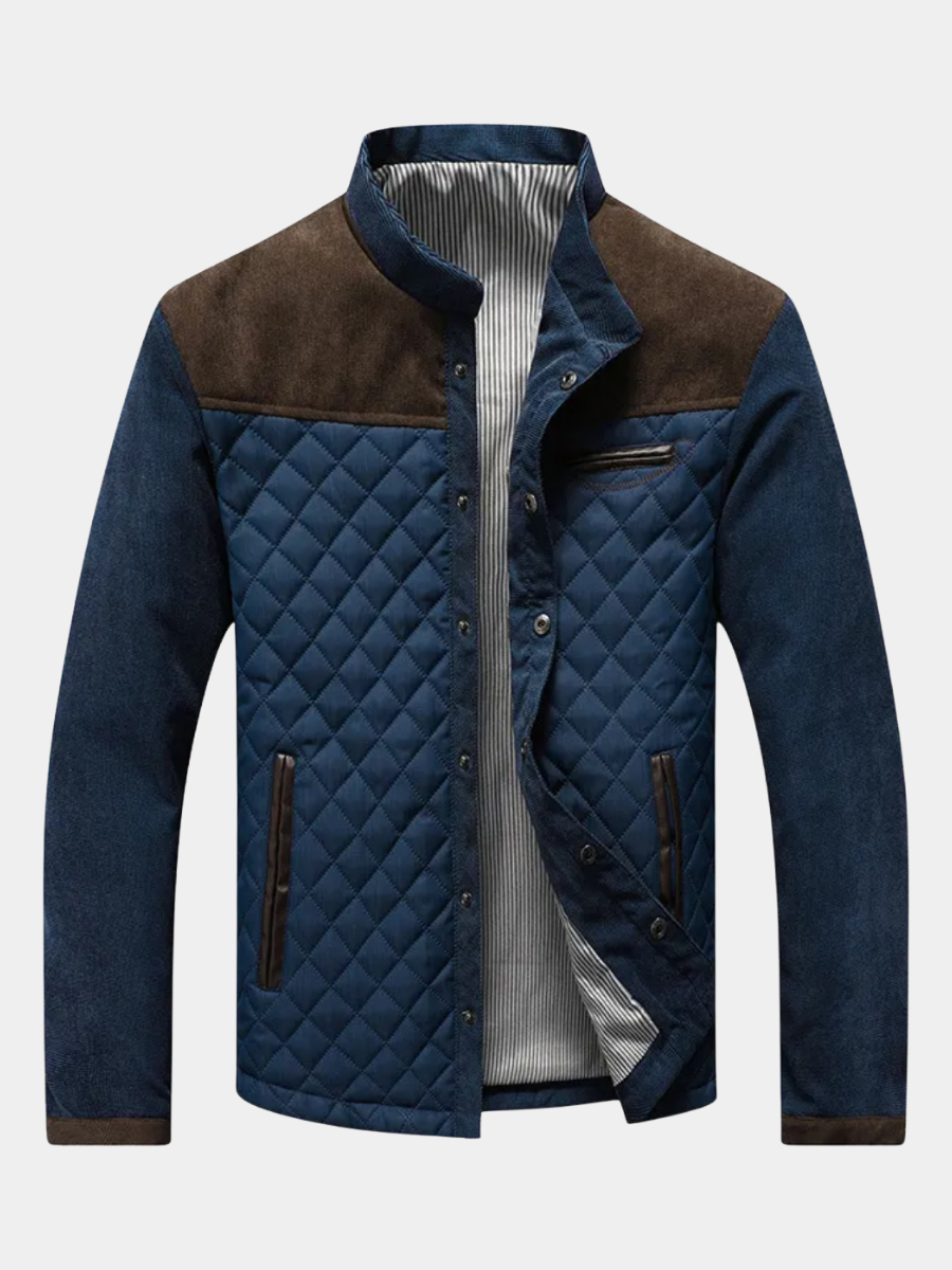 Fabian - Herren Steppjacke mit Kontrastdetails