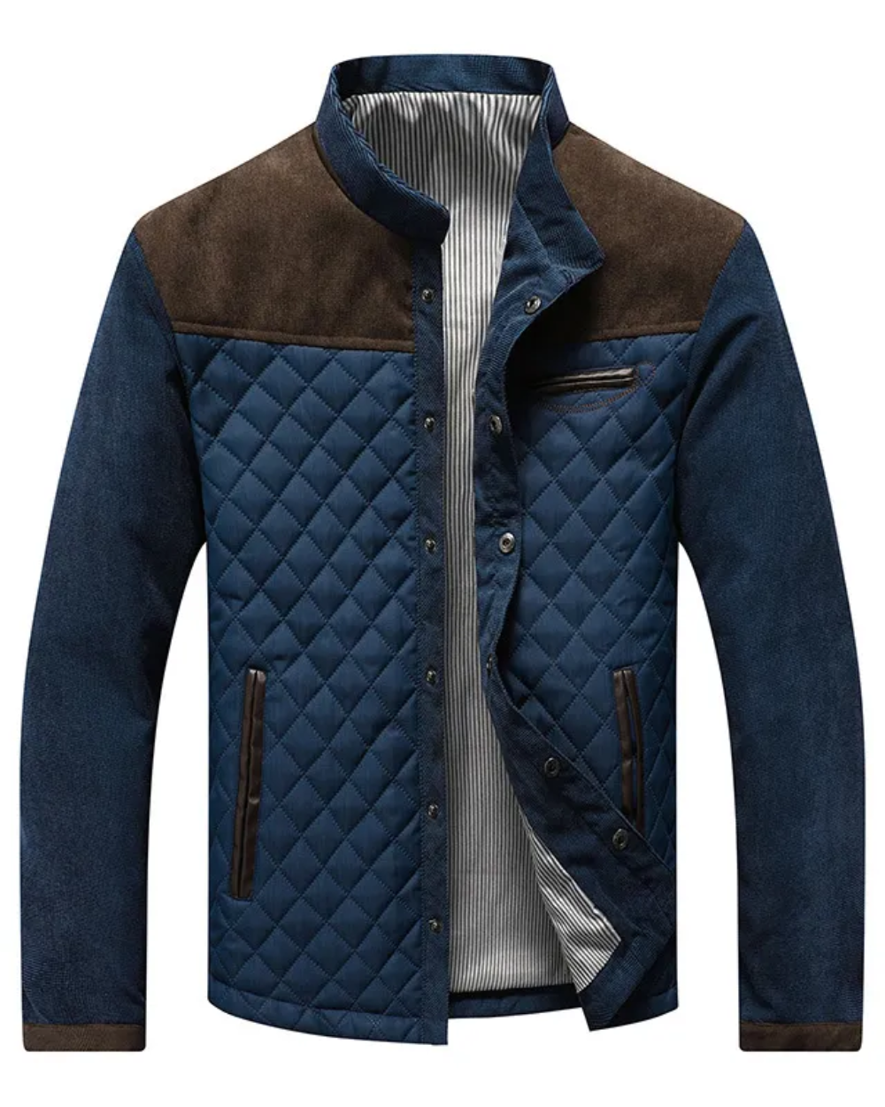 Fabian - Herren Steppjacke mit Kontrastdetails