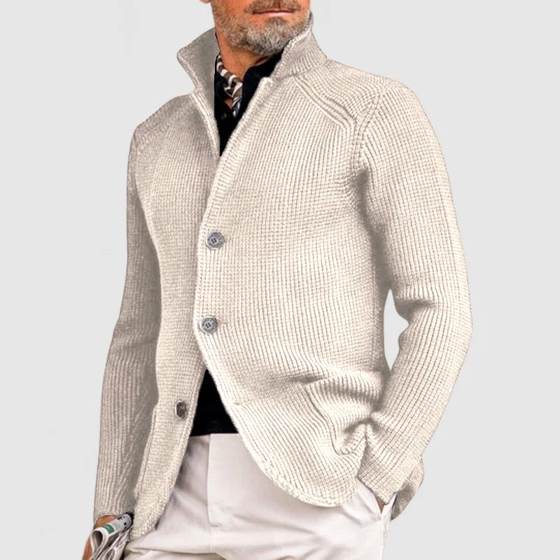 Matteo – Strickjacke mit Stehkragen Herren