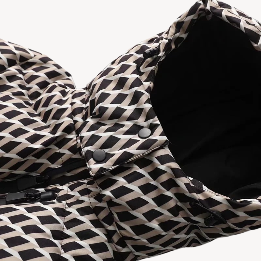 Sophie – Elegante Damen Steppjacke mit Taillengürtel