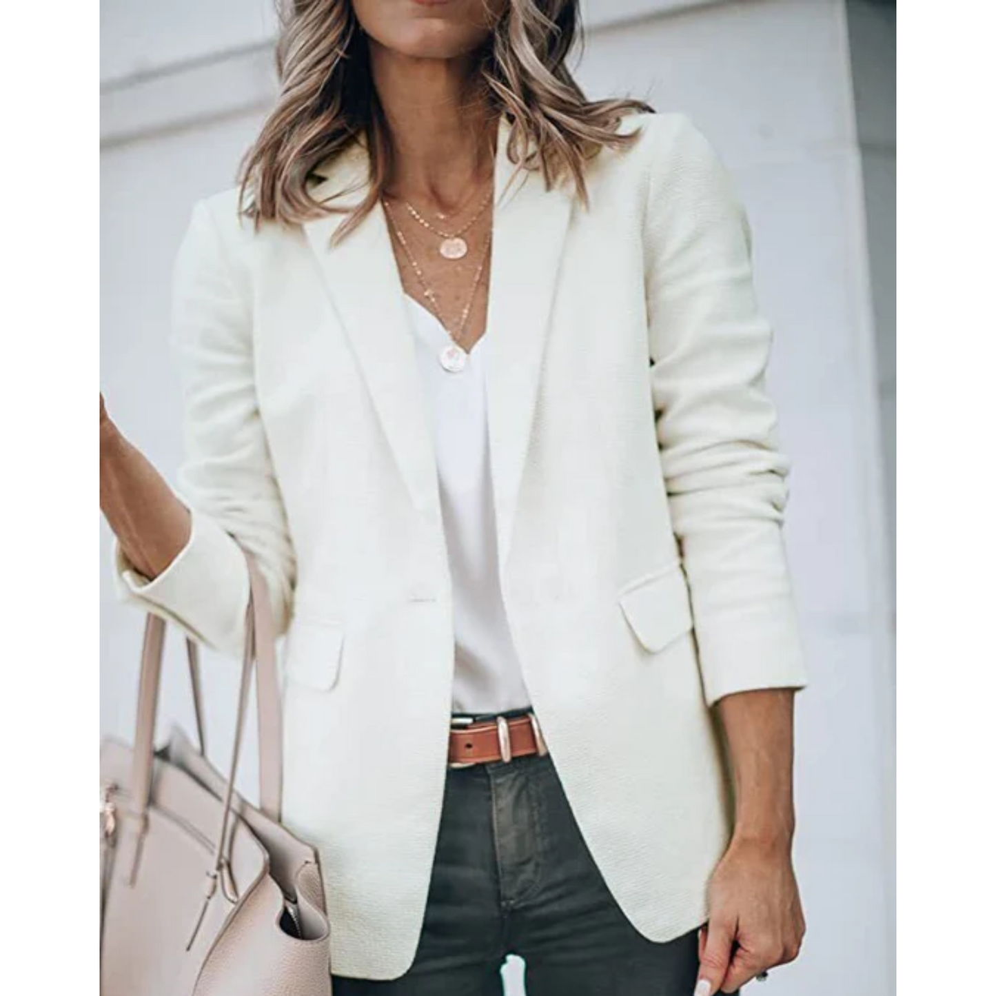 Sophia - Damen Blazer mit Reverskragen und Taschen