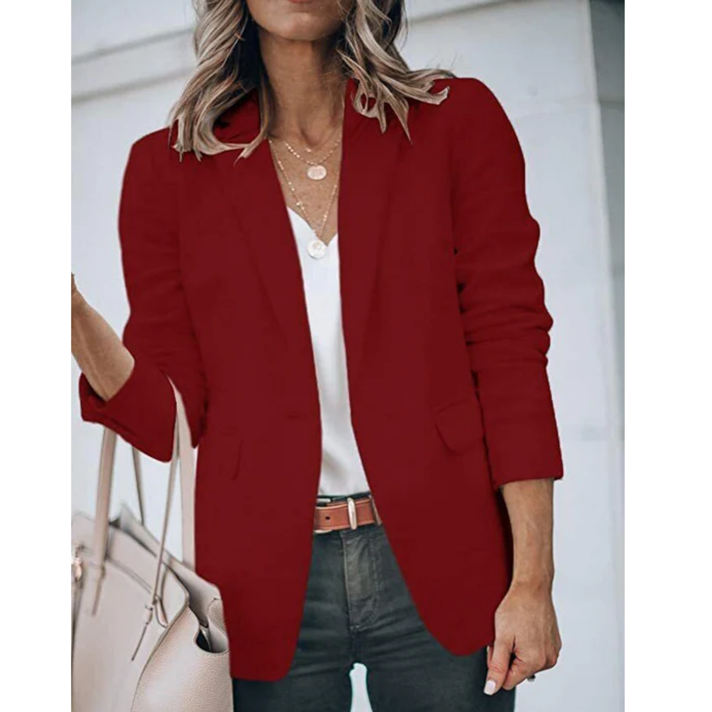 Sophia - Damen Blazer mit Reverskragen und Taschen