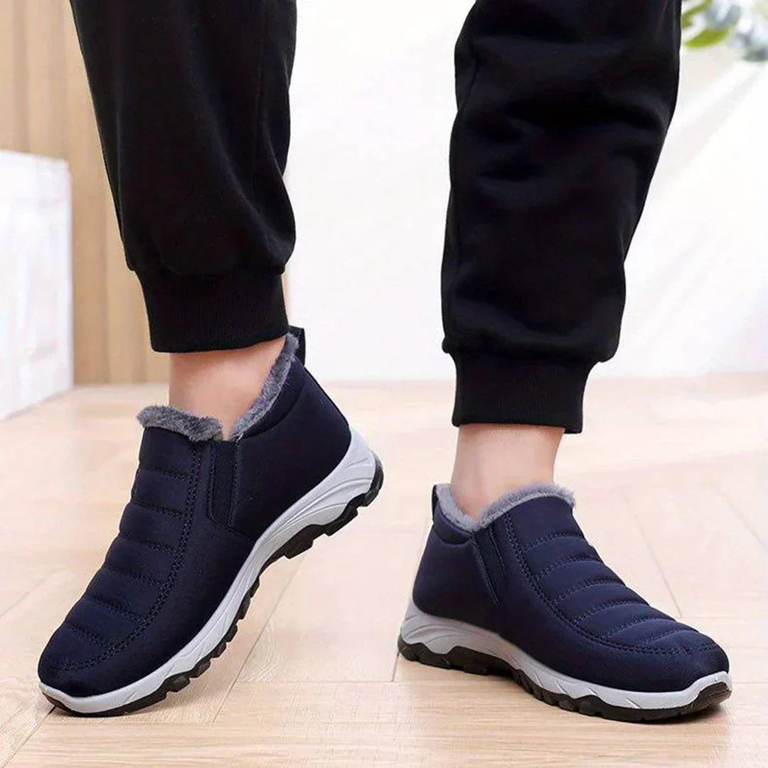 Tobias – Warme Herren Winter-Slipper mit rutschfester Sohle