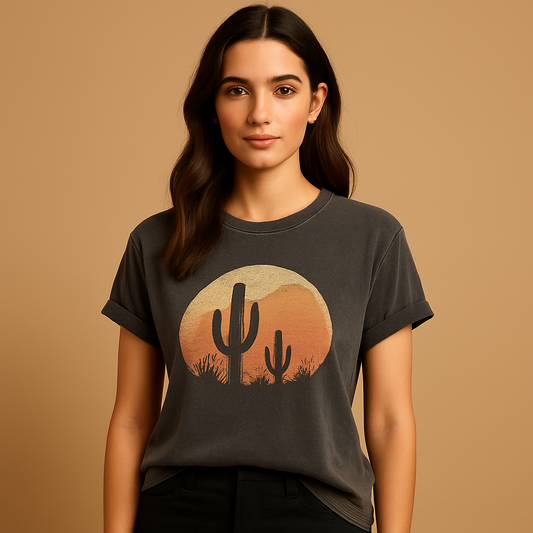 Anthrazitgraues Grafik-Vintage-Shirt