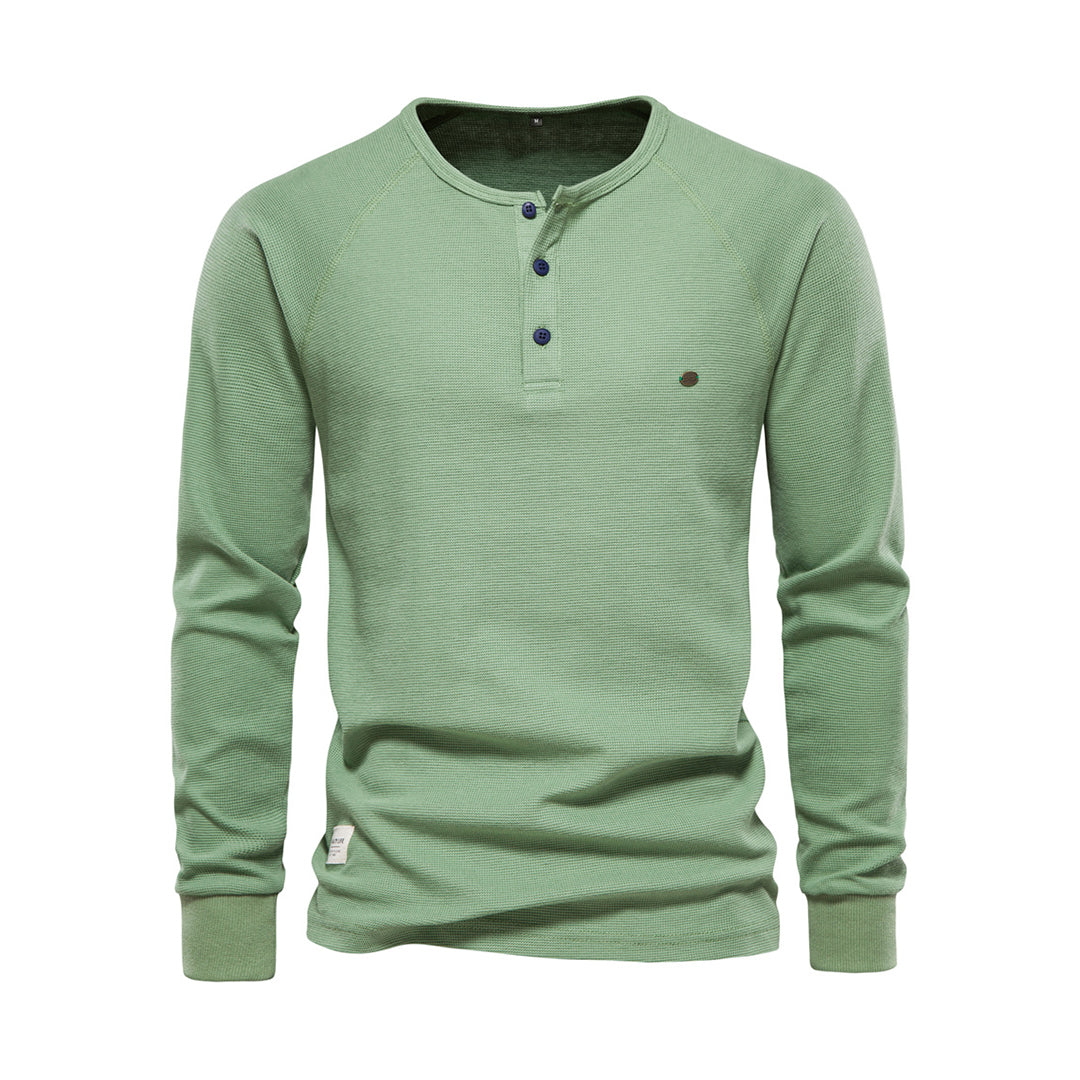 Jonas - Herren Henley Shirt mit Knopfleiste