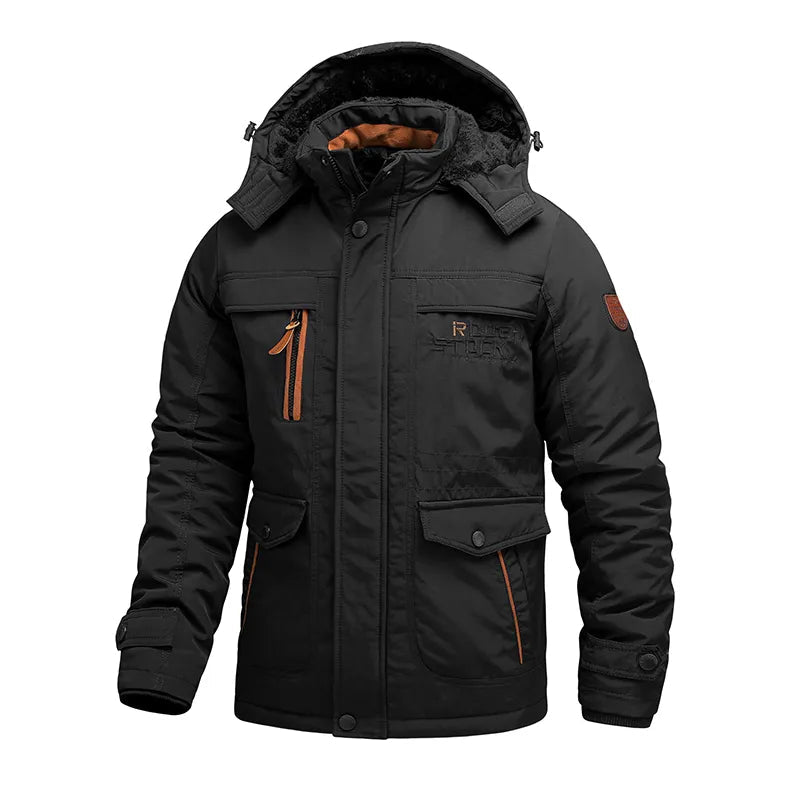 Felix – Robuste Herren Winterjacke mit Kapuze