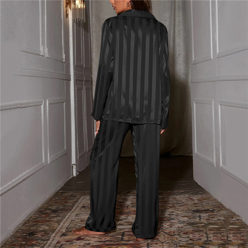 Sofia - Damen Satin Pyjama Set mit langem Arm