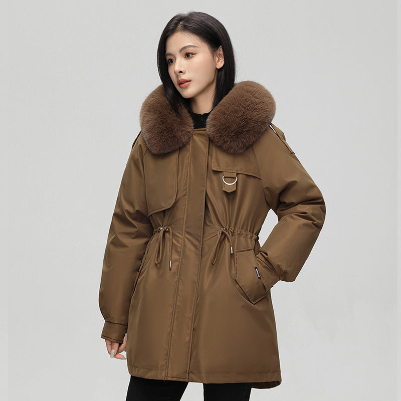 Sophia - Damen Winterjacke mit Fellkragen