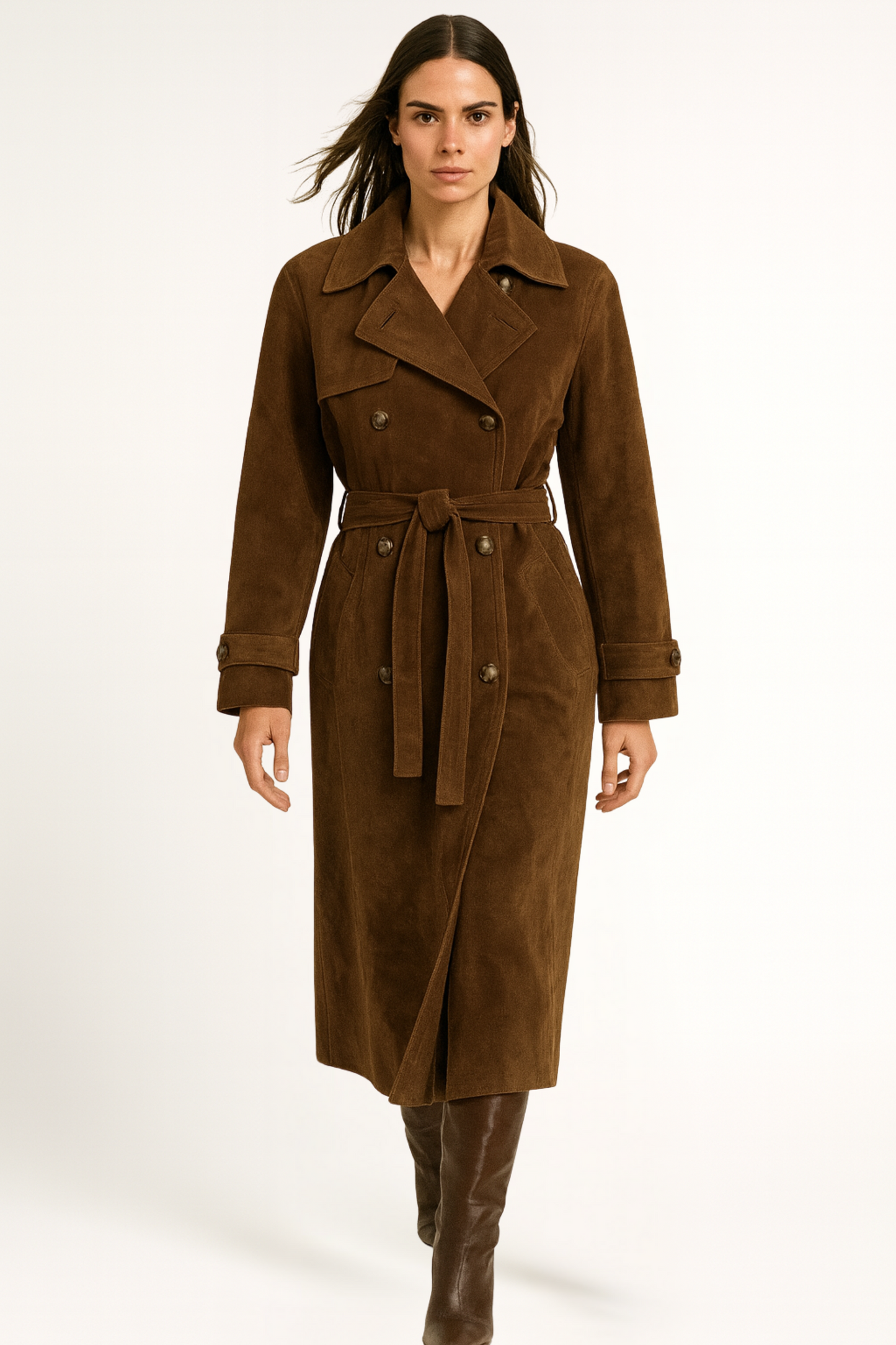 Camilla - Damen Trenchcoat mit Reverskrage