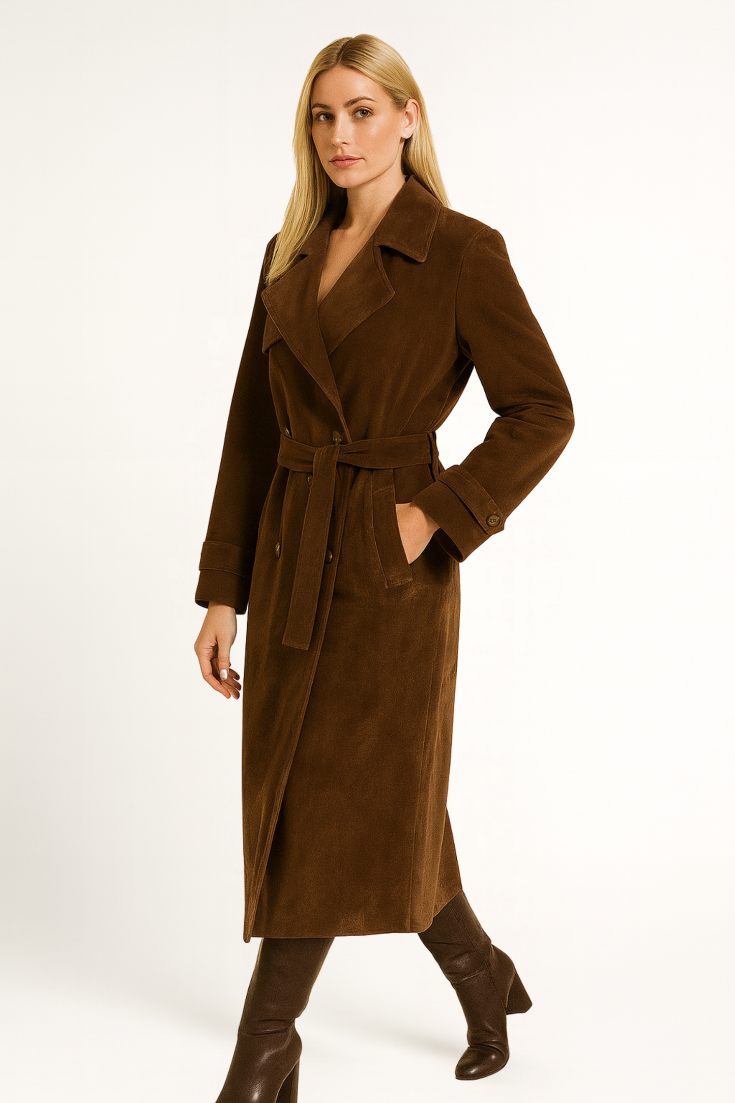 Camilla - Damen Trenchcoat mit Reverskrage