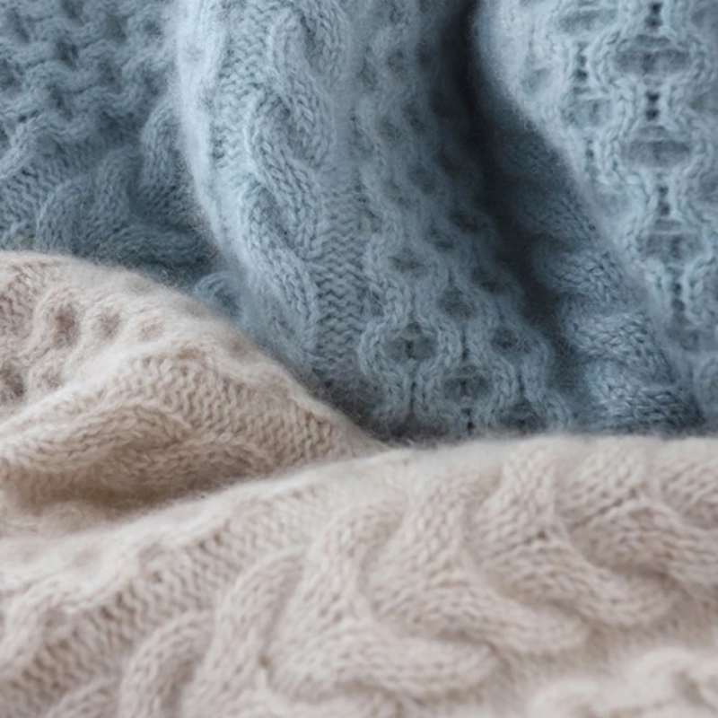 Sofia – Zopfmuster Rollkragenpullover Damen