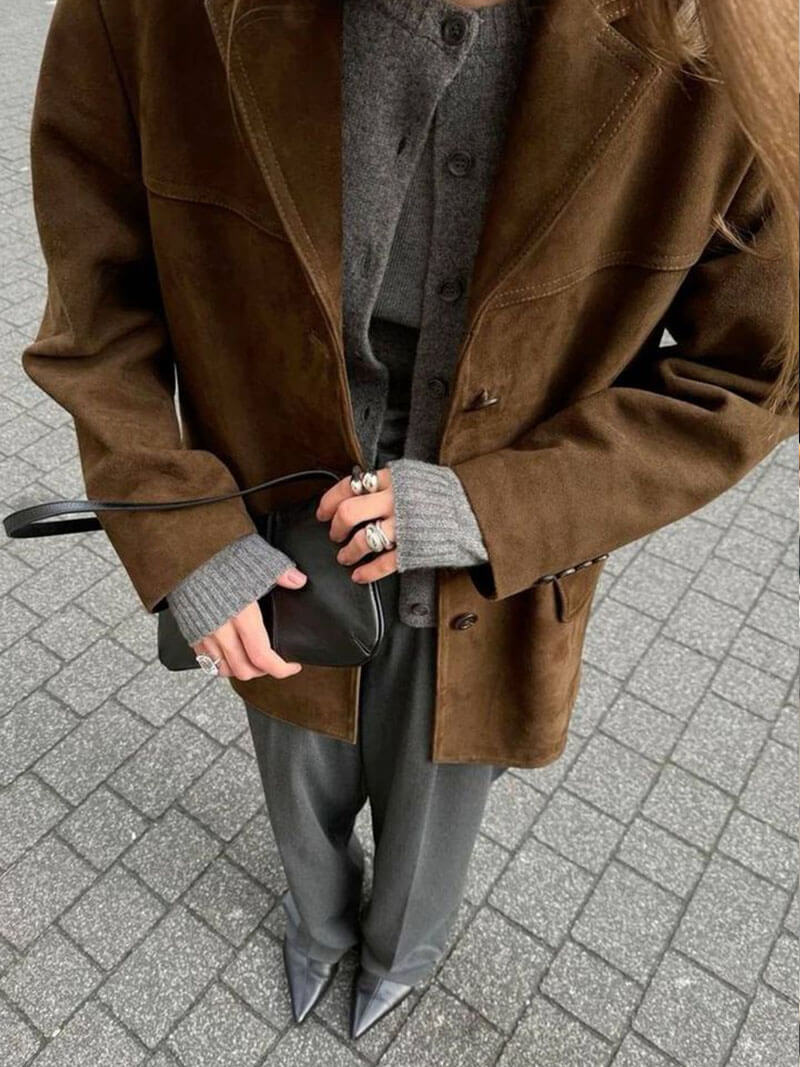 Amelia - Damen Blazerjacke mit Knöpfen und Taschen