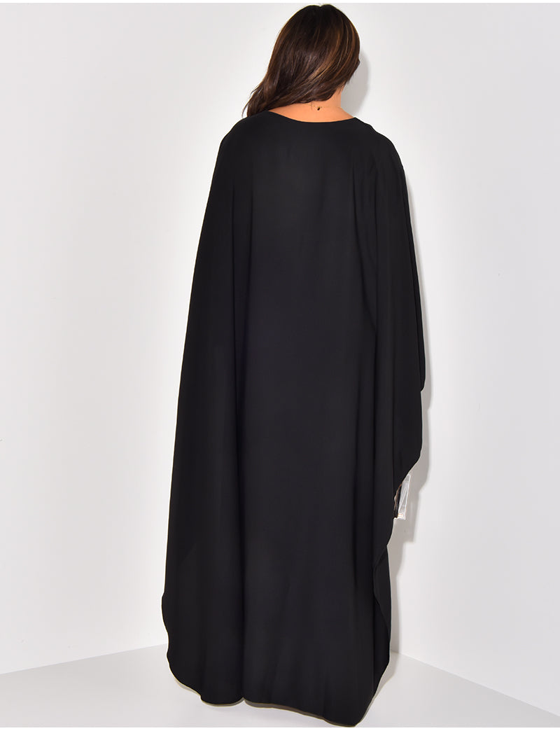 Amira – Elegantes Maxikleid mit Umhangärmel für Damen