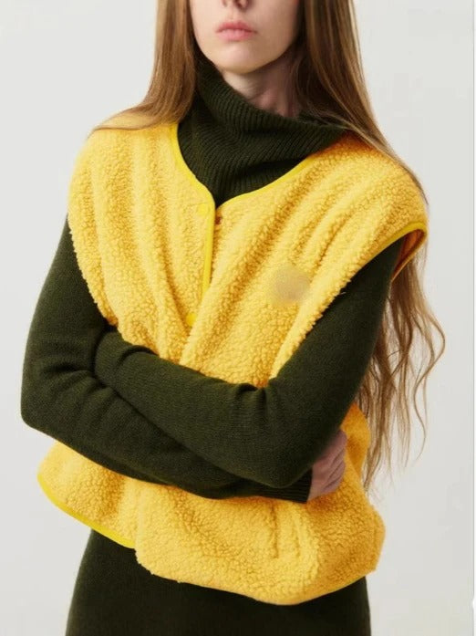 Klara – Fleece-Weste im Streetstyle-Look für Damen