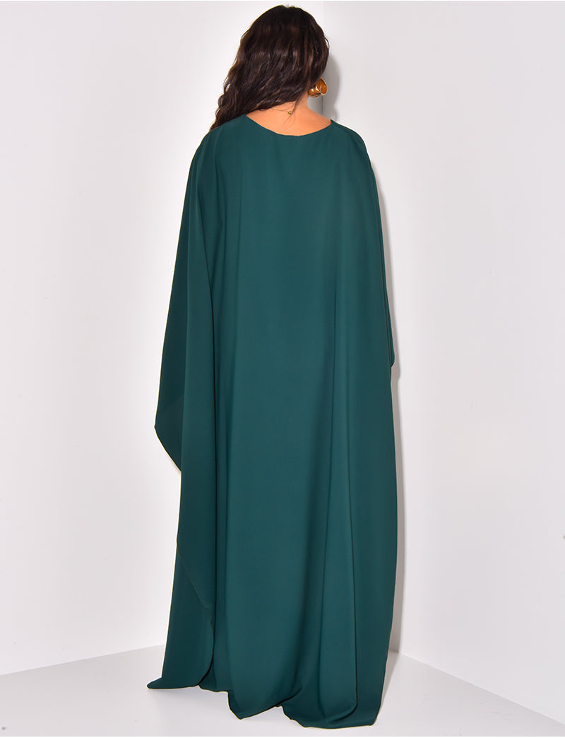 Amira – Elegantes Maxikleid mit Umhangärmel für Damen
