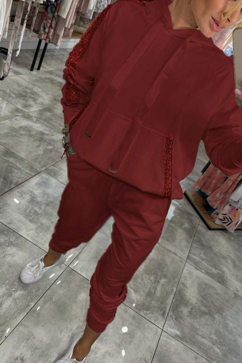 Sophia - Damen Jogginganzug mit Kapuze sportlich