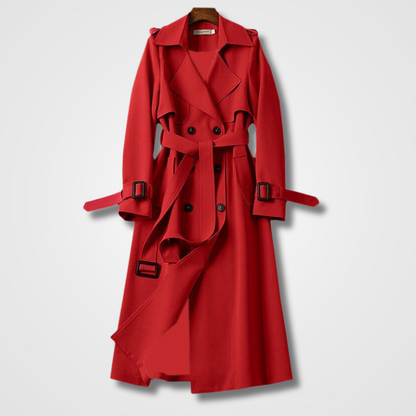 Victoria – Klassischer Damen Trenchcoat mit Bindegürtel