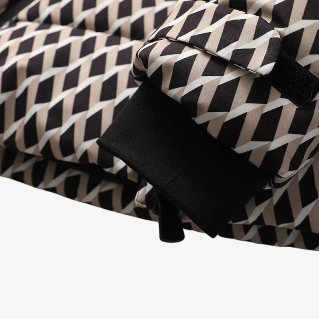 Sophie – Elegante Damen Steppjacke mit Taillengürtel