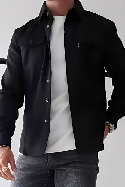 Finn – Strukturierte Herren Overshirt-Jacke