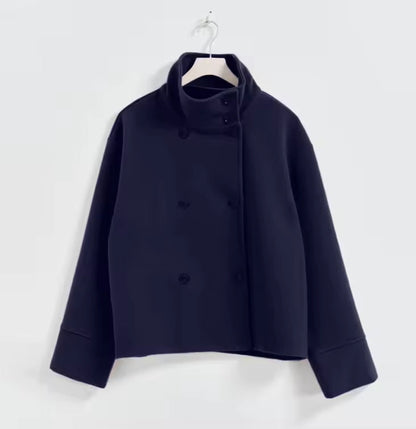 Clara – Elegante Damen Kurzjacke mit weitem Kragen