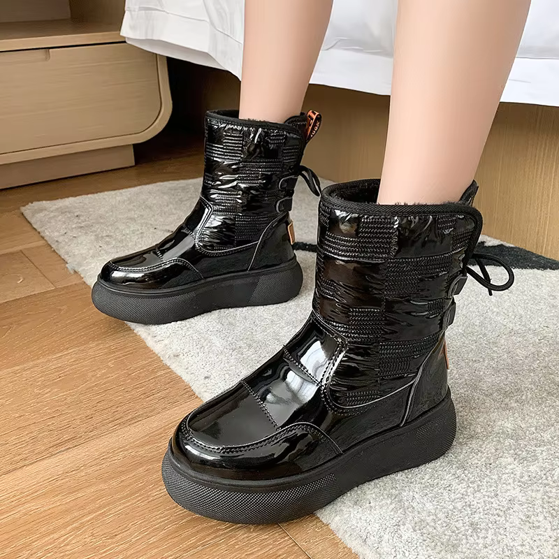 Mira – Gefütterte High-Top Winterstiefel Damen