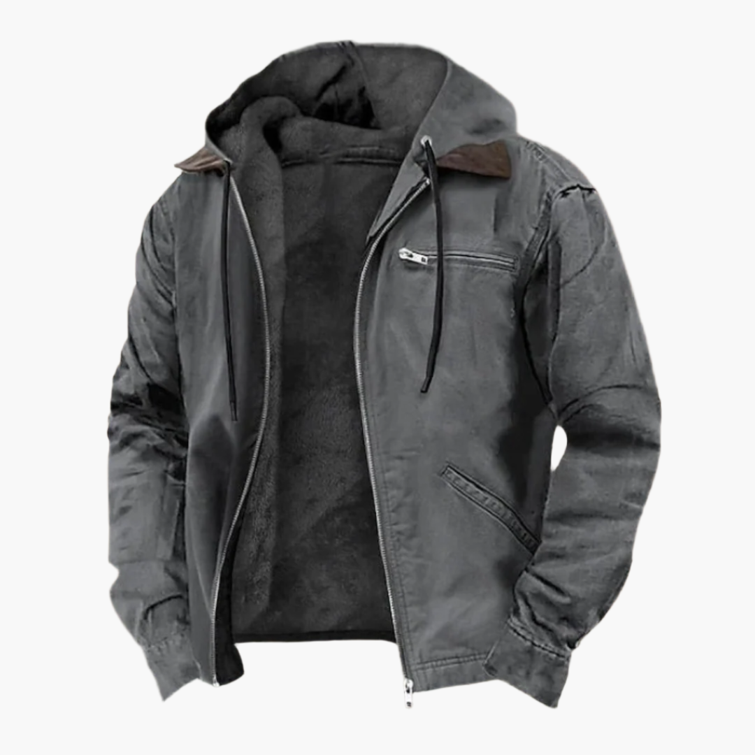 Jonas – Warme Herren Winterjacke mit Kapuze