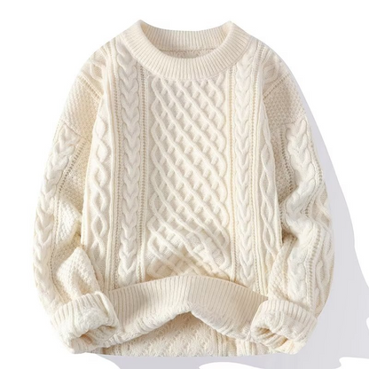 Noah - Herren Strickpullover mit Zopfmuster