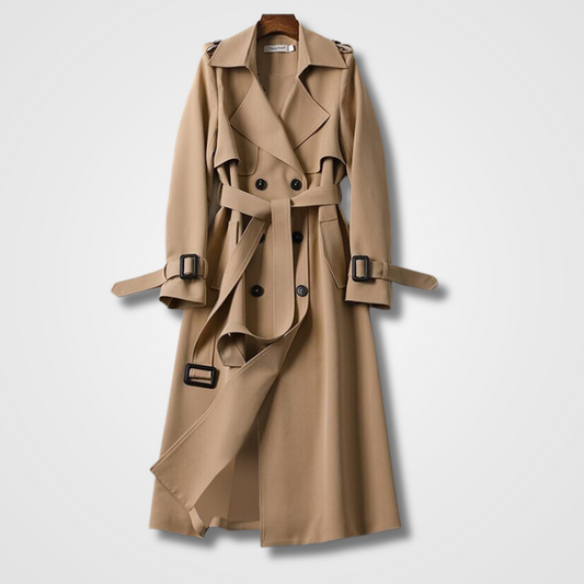 Victoria – Klassischer Damen Trenchcoat mit Bindegürtel