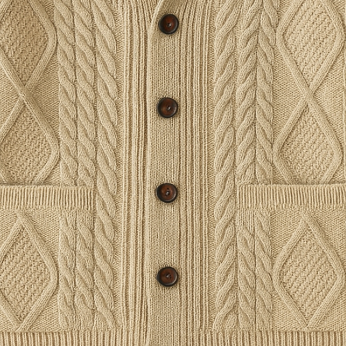 Milan – Herren Strickjacke mit Schalkragen und Knopfleiste