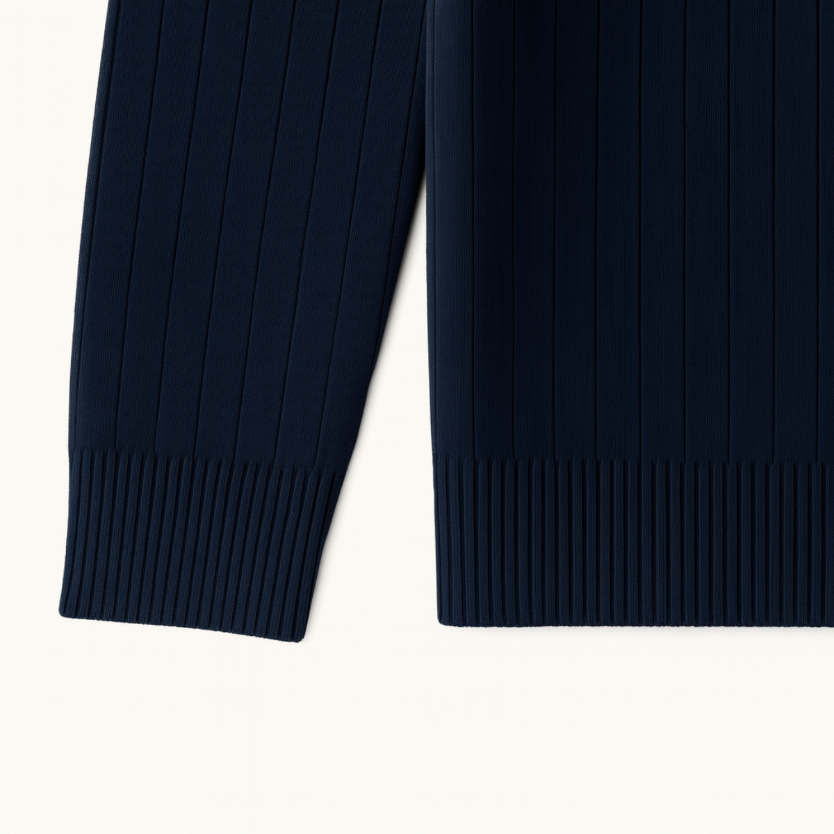 Felix – Herren Strickpullover mit Stehkragen und Reißverschluss