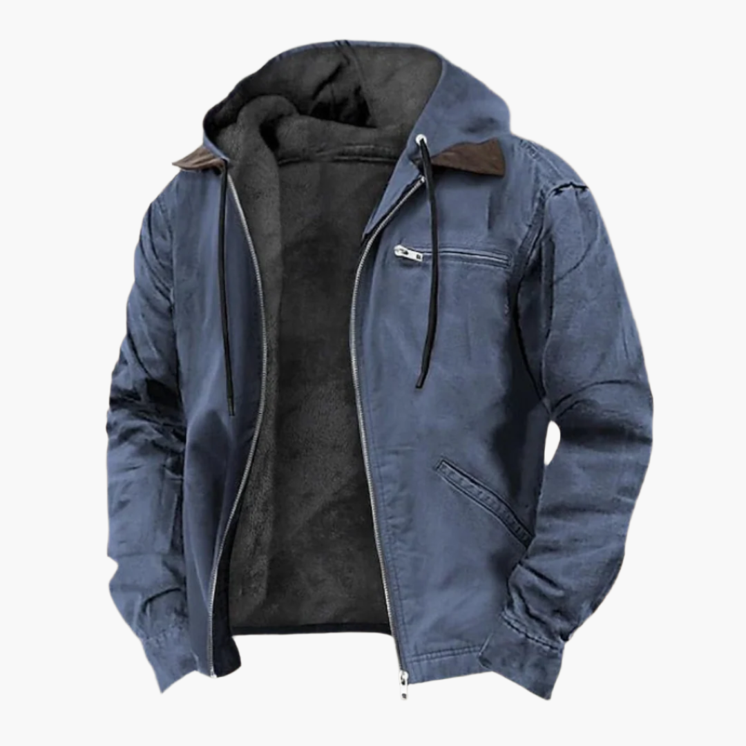 Jonas – Warme Herren Winterjacke mit Kapuze