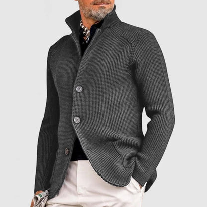 Matteo – Strickjacke mit Stehkragen Herren