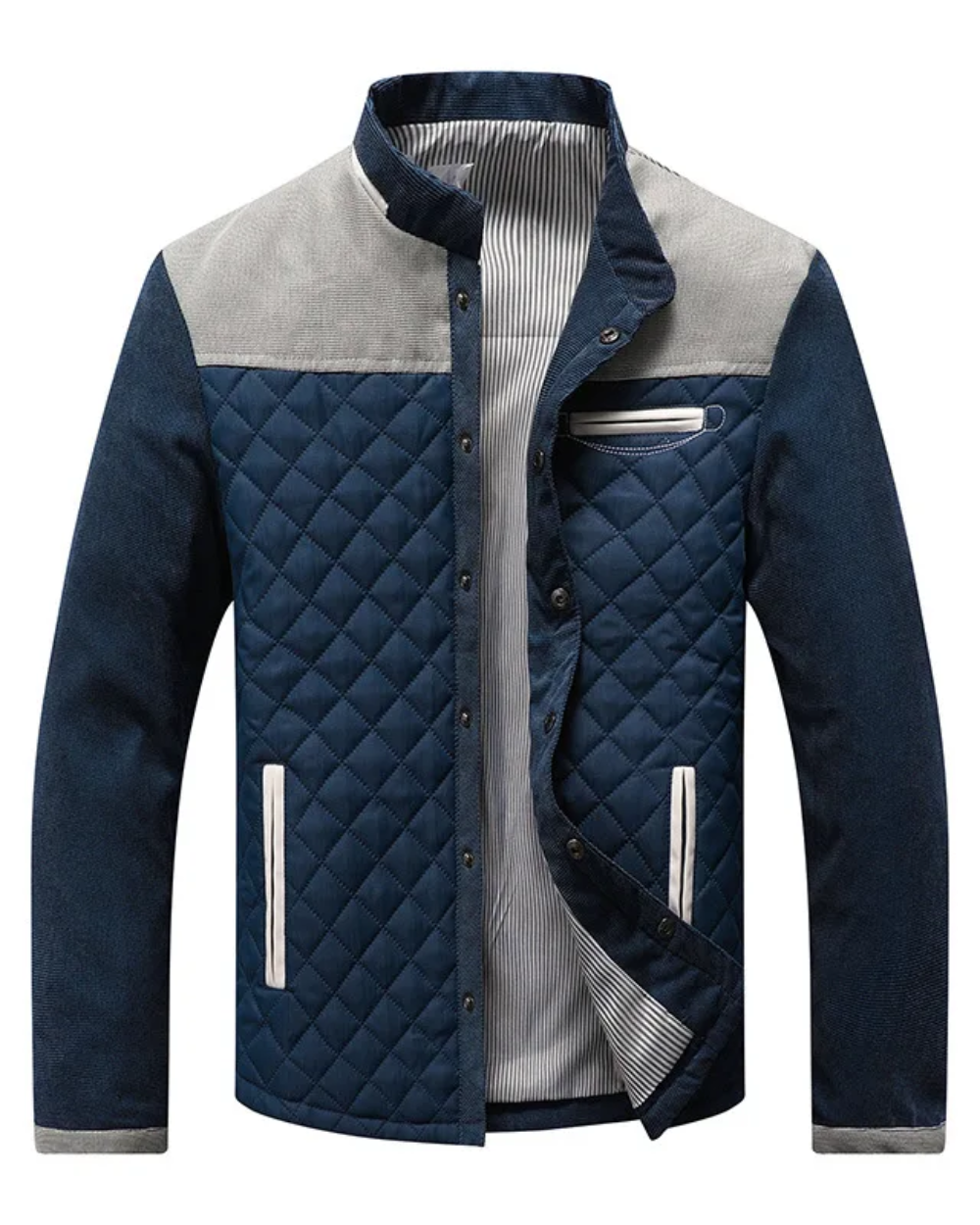 Fabian - Herren Steppjacke mit Kontrastdetails