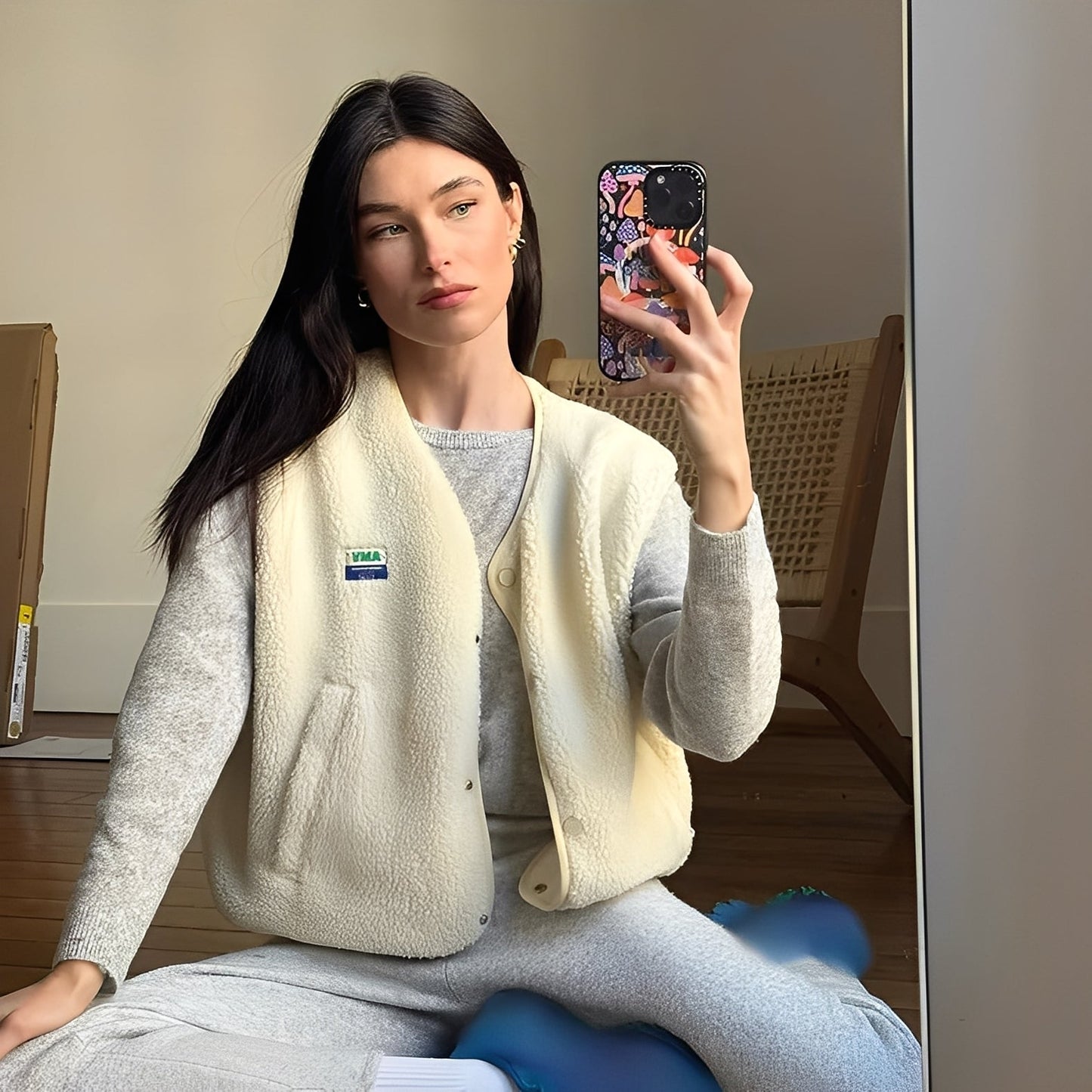 Mila - Damen Fleece Weste ärmellos Outdoor Freizeitmode