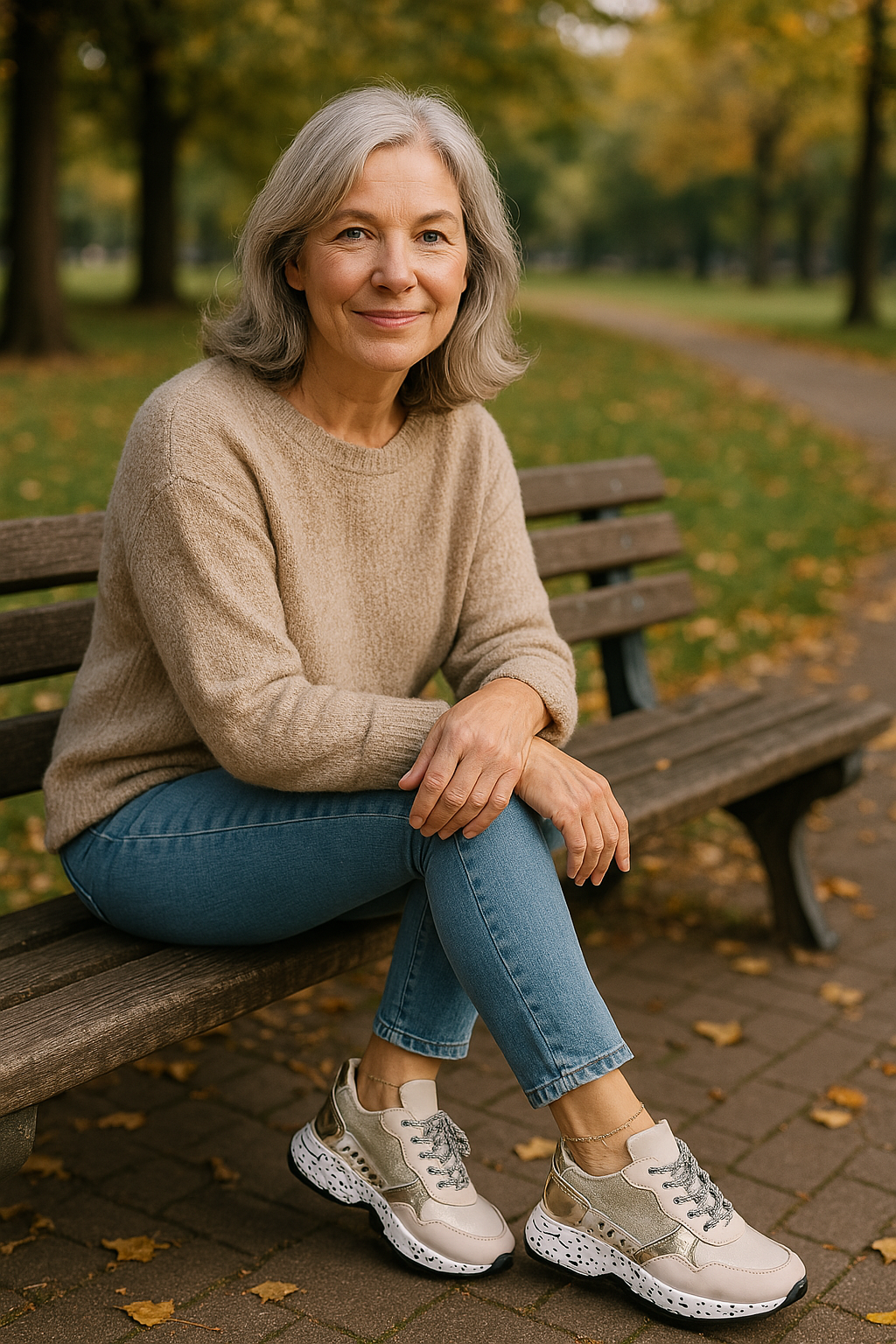 Lina – Trendige Plateau Damen Sneaker