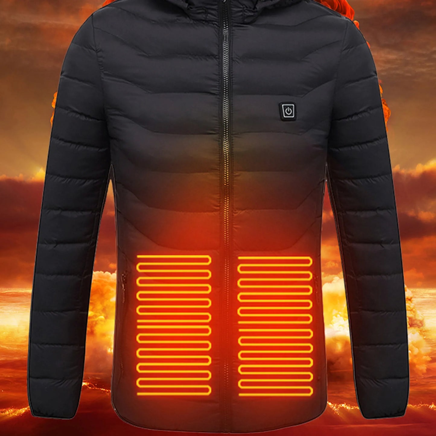 Maximilian  – Beheizbare Herren Winterjacke mit Kapuze