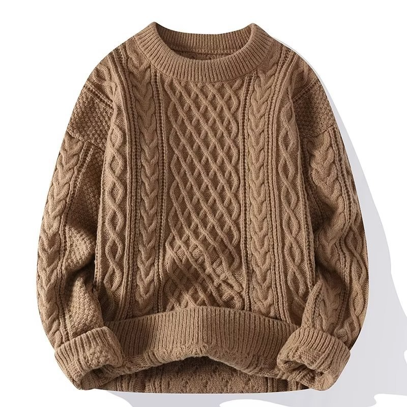 Noah - Herren Strickpullover mit Zopfmuster