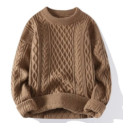 Noah - Herren Strickpullover mit Zopfmuster