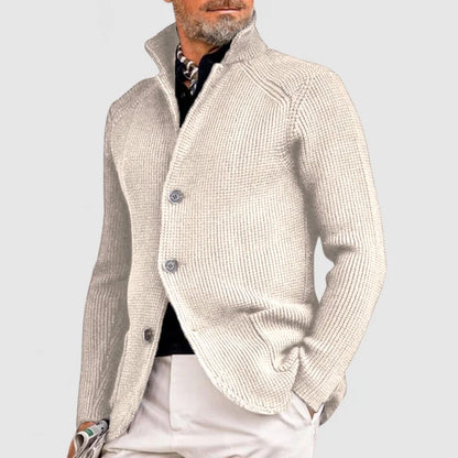 Matteo – Strickjacke mit Stehkragen Herren