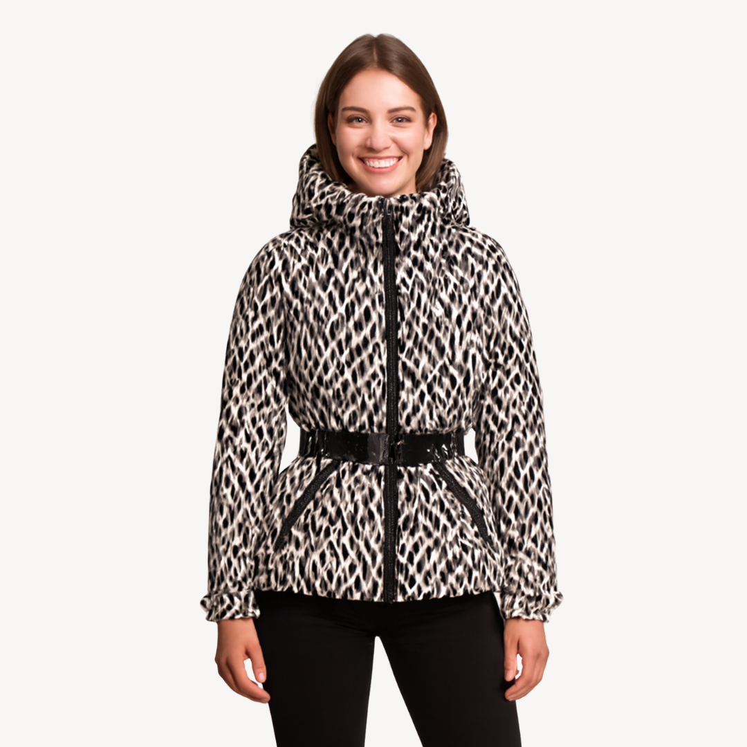 Sophie – Elegante Damen Steppjacke mit Taillengürtel