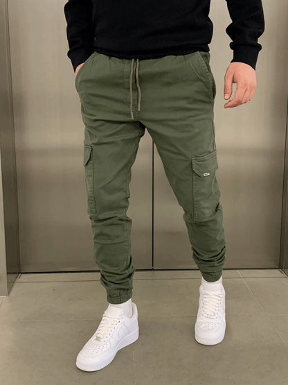 Luca – Herren Cargo Jogpants mit elastischem Bund