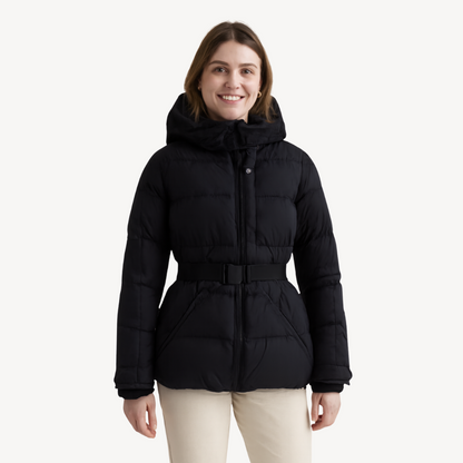 Sophie – Elegante Damen Steppjacke mit Taillengürtel