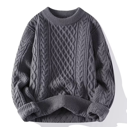 Noah - Herren Strickpullover mit Zopfmuster