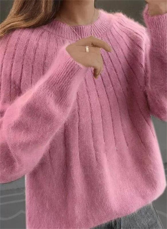Hanna – Flauschiger Strickpullover Damen