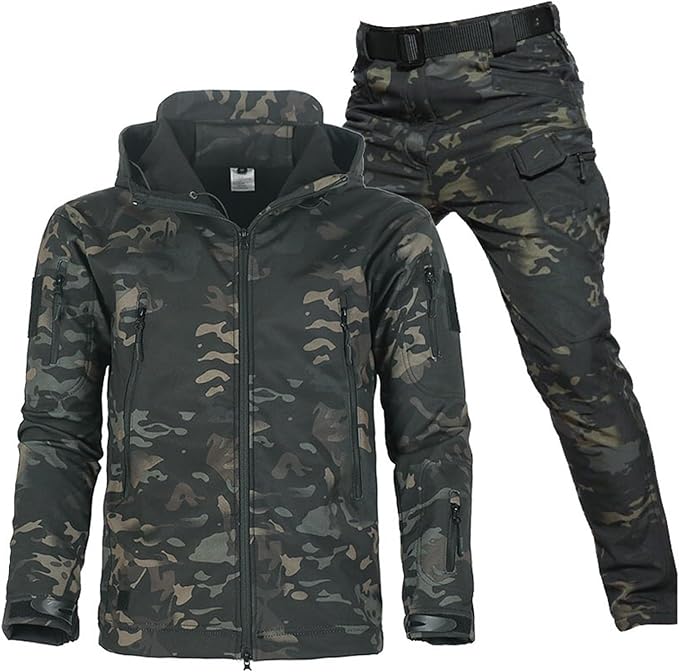 Erik – Taktischer Herren Outdoor-Anzug mit Softshelljacke und Cargo-Hose