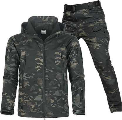 Erik – Taktischer Herren Outdoor-Anzug mit Softshelljacke und Cargo-Hose
