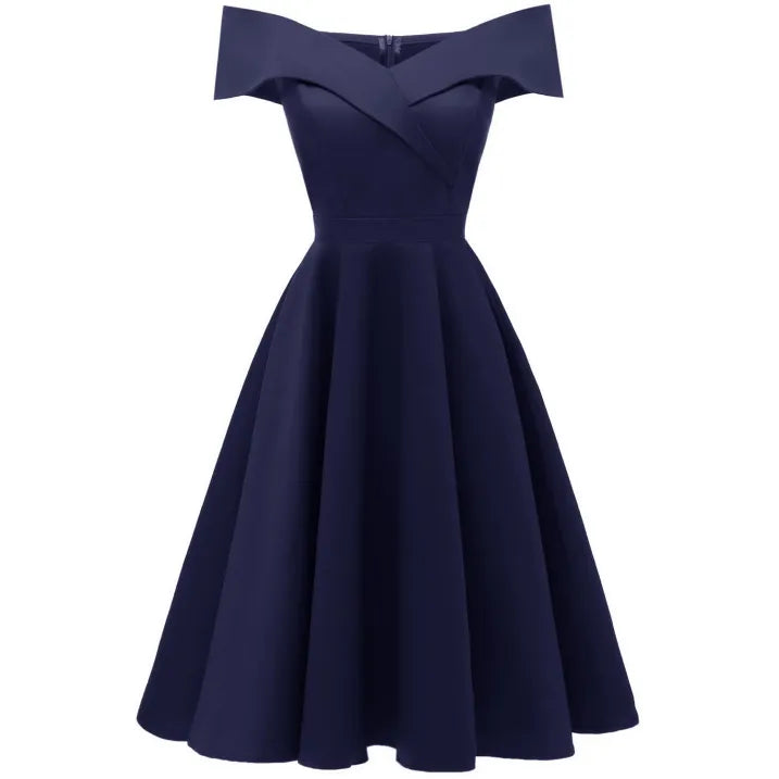 Isabella - Elegantes Damen Midikleid mit Ausschnitt