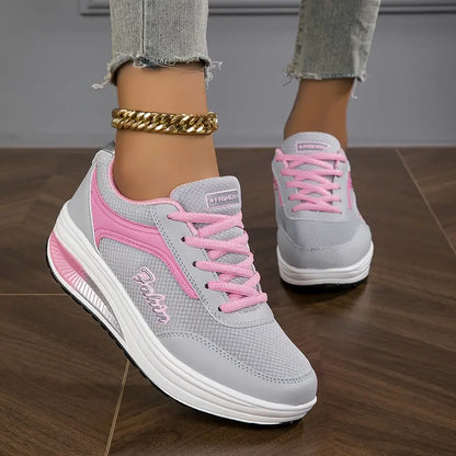 Valentina - Weiße Plateau-Sneaker für Damen